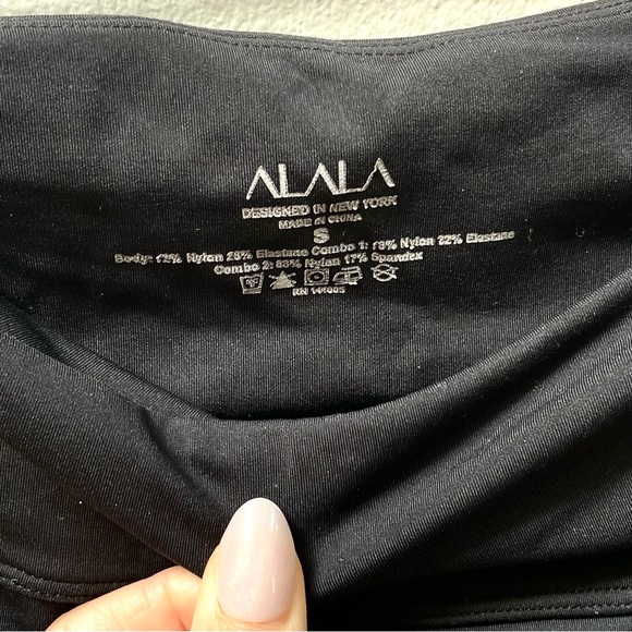 ALALA X Revolve Reef Tight Leggings Black/Pink/Red Colorblock Women's Small $128 - Picture 7 of 7